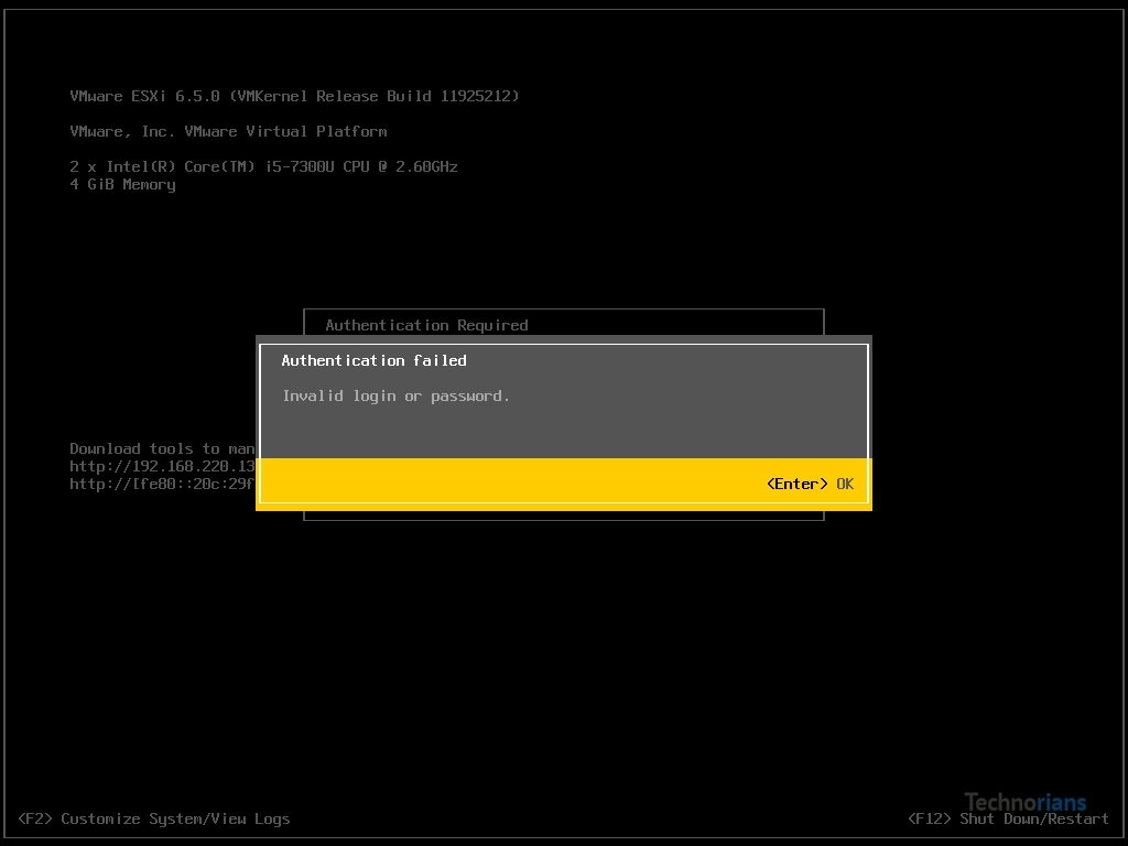 reset-esxi-root-password-without-reinstall-technorians